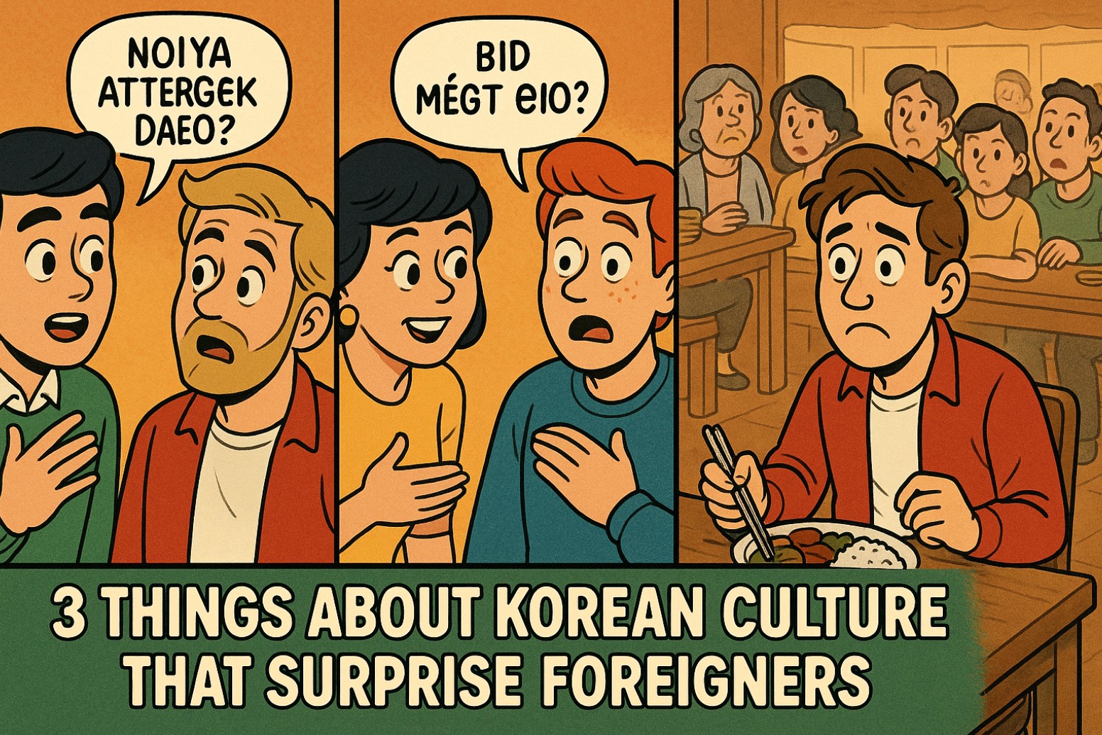 외국인이 보면 신기한 한국문화 3가지